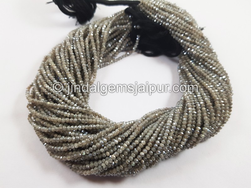 Labradorite Coated Micro Cut Round Beads